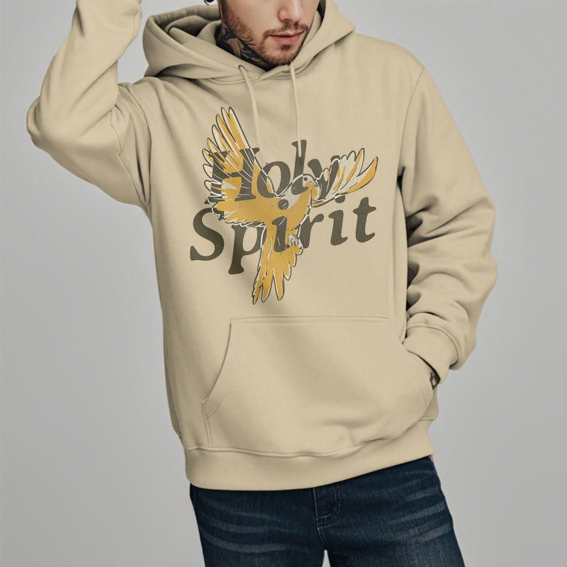 Classic Style Holy Spirit Flying Dove Fleece Lined Polyester Hoodie - image 13
