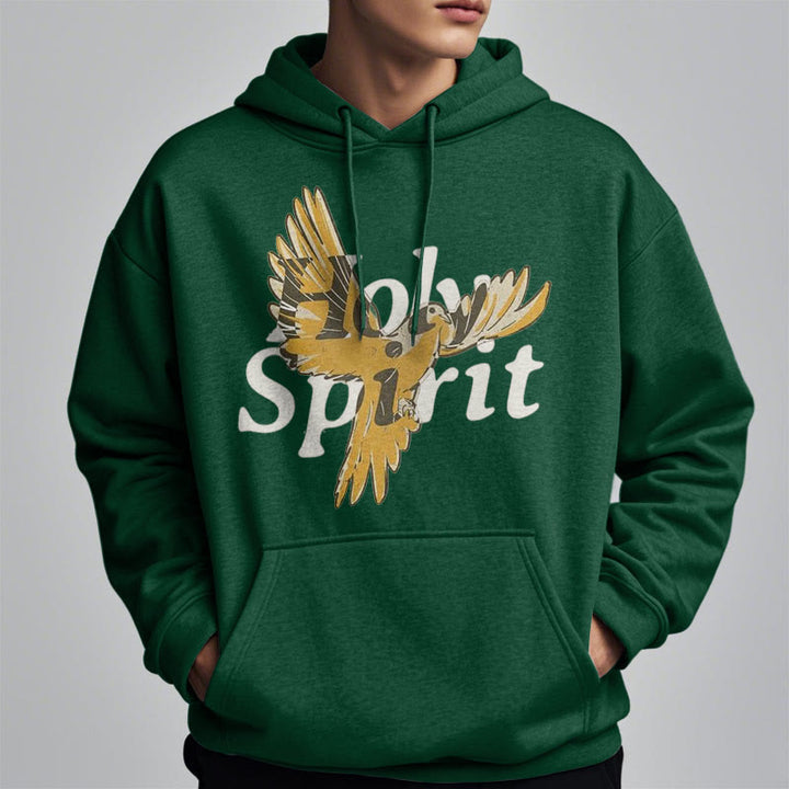 Classic Style Holy Spirit Flying Dove Fleece Lined Polyester Hoodie - image 23