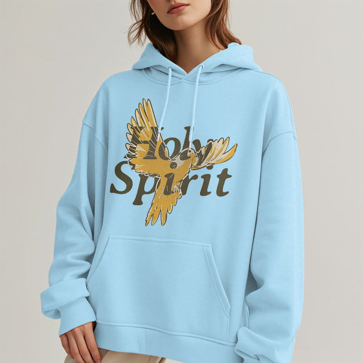 Classic Style Holy Spirit Flying Dove Fleece Lined Polyester Hoodie - image 28
