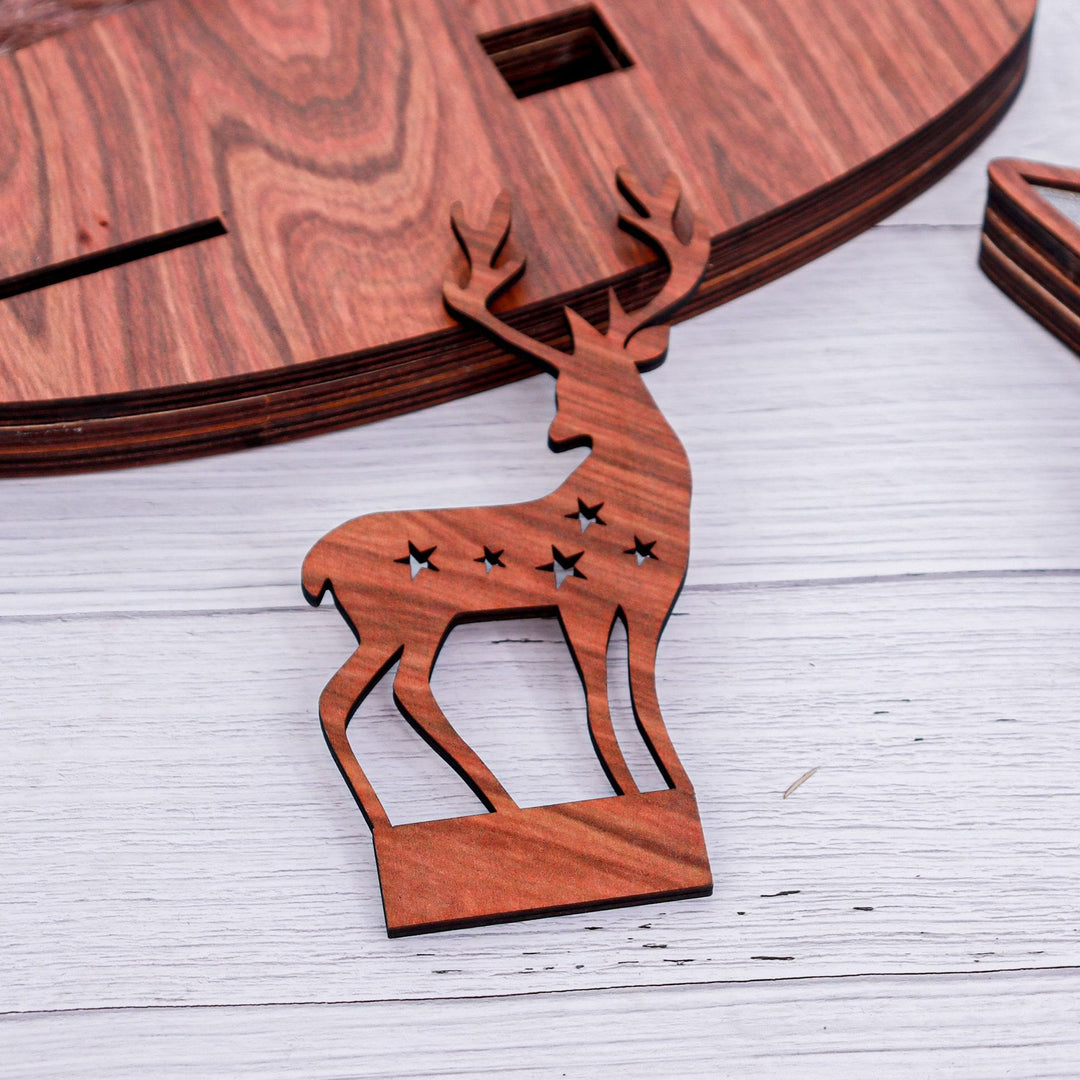 Christianartworkshop Classic Style Reindeer Nativity Scene Light Up Desktop Decorations Ornament - image 2
