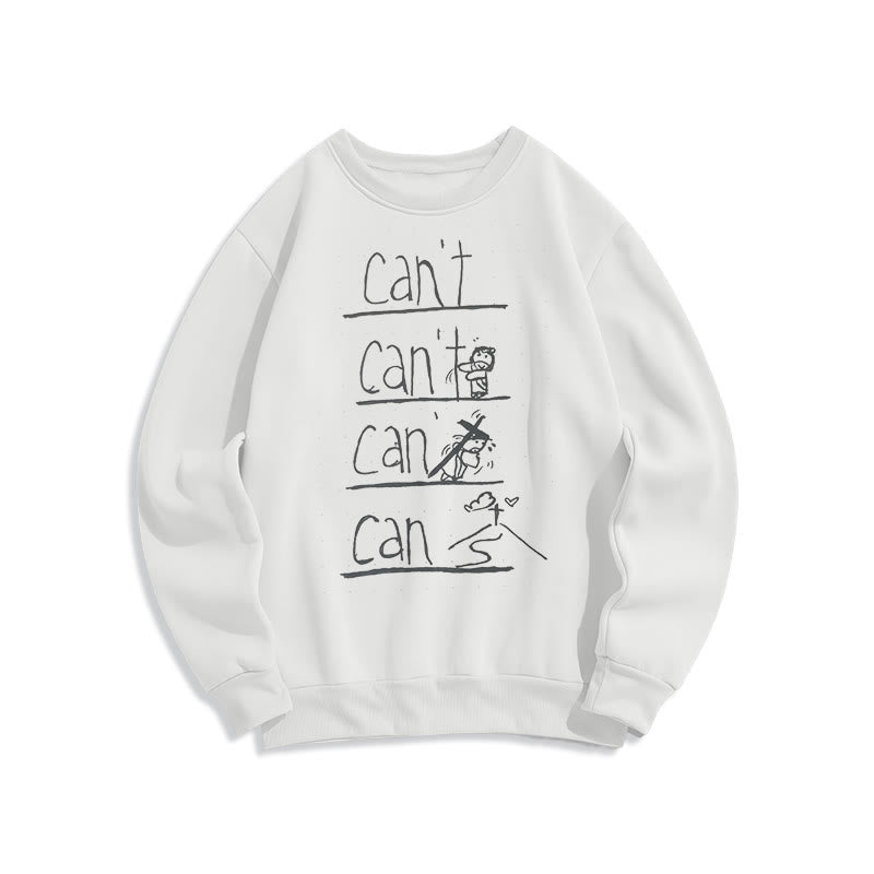 Minimalist Style Redemption Through Jesus Sacrifice Fleece Lined Polyester Sweatshirt