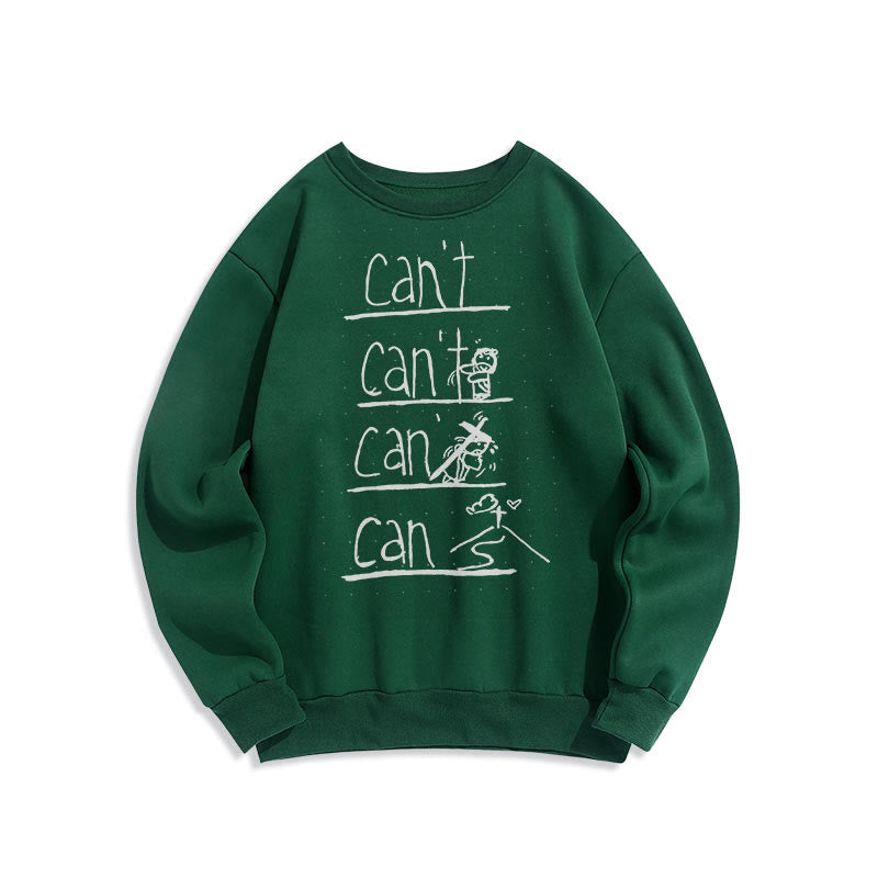 Minimalist Style Redemption Through Jesus Sacrifice Fleece Lined Polyester Sweatshirt