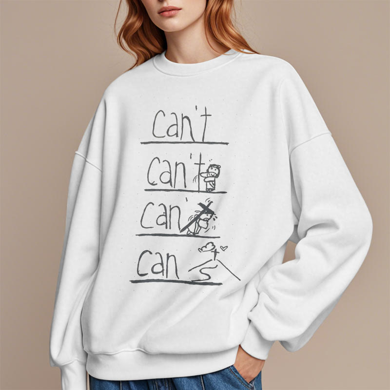 Minimalist Style Redemption Through Jesus Sacrifice Fleece Lined Polyester Sweatshirt