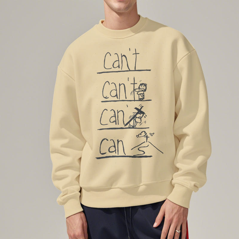 Minimalist Style Redemption Through Jesus Sacrifice Fleece Lined Polyester Sweatshirt
