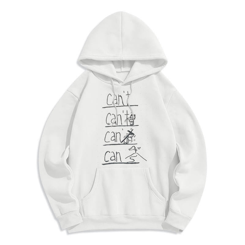 Quotation Style Redemption Through Jesus Sacrifice Fleece Lined Polyester Hoodie - White - 2XL - image 8