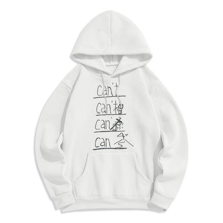 Quotation Style Redemption Through Jesus Sacrifice Fleece Lined Polyester Hoodie - White - 2XL - image 8