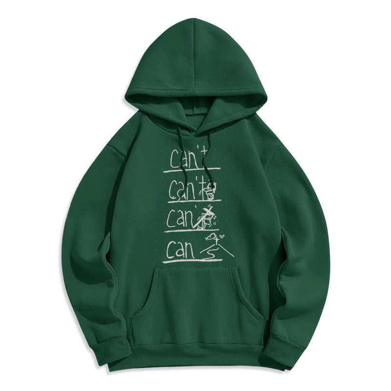Quotation Style Redemption Through Jesus Sacrifice Fleece Lined Polyester Hoodie - Green - 2XL - image 12