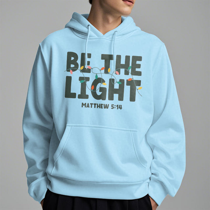 Christianartworkshop Quotation Style Be The Light Fleece Lined Polyester Hoodie - image 17