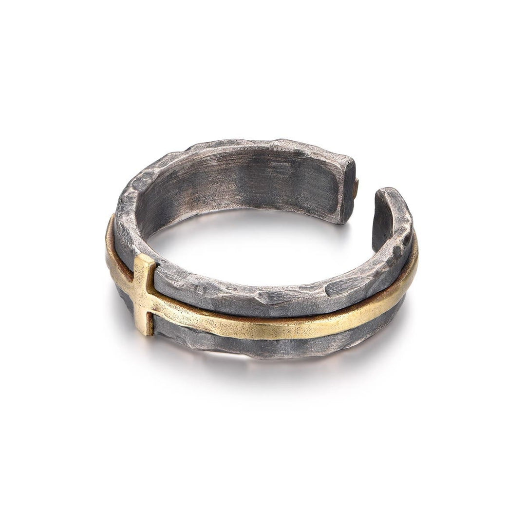 Christianartworkshop Classic Style Rustic Elegance Blessed Cross Ring - image 1