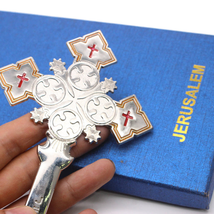 Christianartworkshop Classic Style Jerusalem Cross-Shaped Regal Blessing Hand Cross