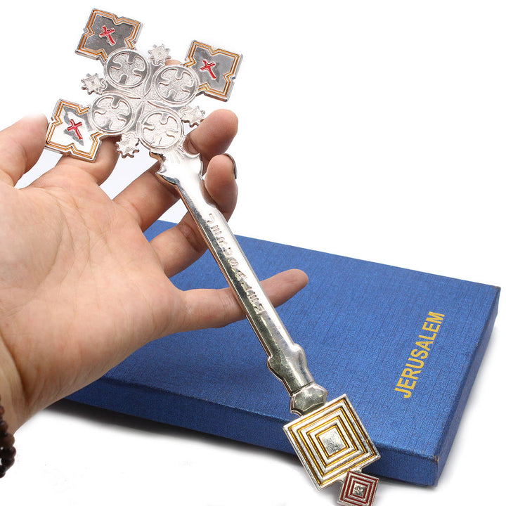 Christianartworkshop Classic Style Jerusalem Cross-Shaped Regal Blessing Hand Cross
