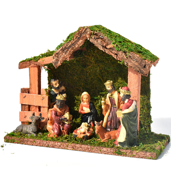 Christianartworkshop Classic Style Nativity Scene Jesus Birth Statue Desktop Decorations Ornament
