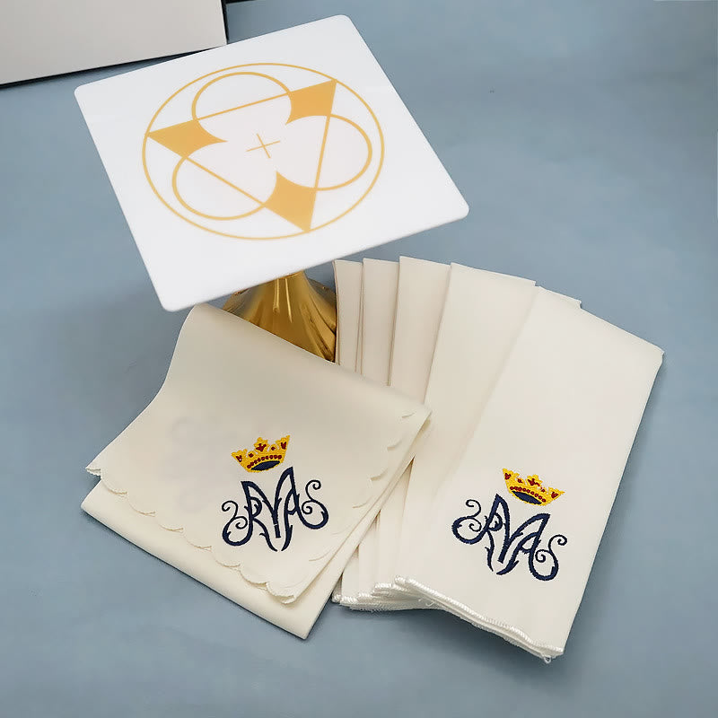 Christianartworkshop Classic Style Divine Our Lady's Crown Altar Linen Set - Our Lady's Crown - image 0