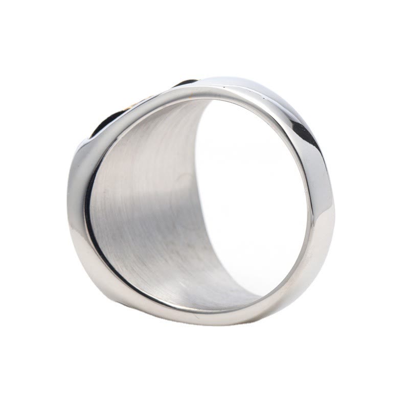 Christianartworkshop Classic Style Saint Patrick Stainless Steel Ring - image 4
