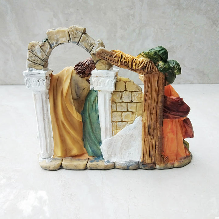 Christianartworkshop Classic Style Archway Wall Nativity Scene Desktop Decorations Ornament - image 4