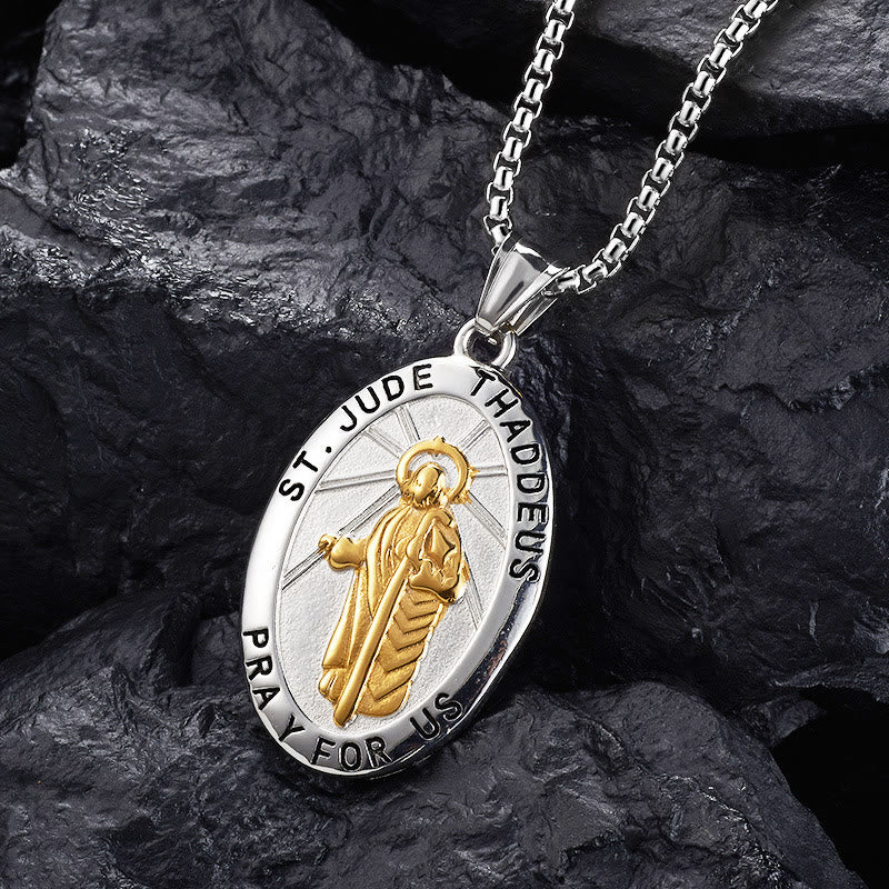 St. Jude Thaddeus Pendant Necklace - image 1