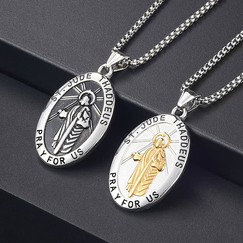 St. Jude Thaddeus Pendant Necklace - image 0