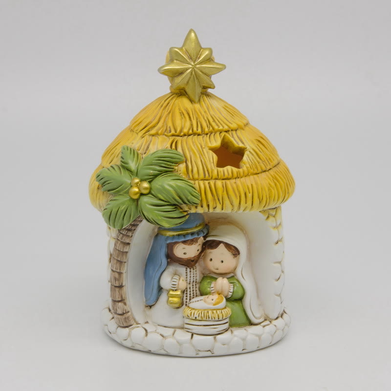 Christianartworkshop Cartoon Style Holy Family Figurine Set Desktop Decorations Ornament - Holy Family - image 0