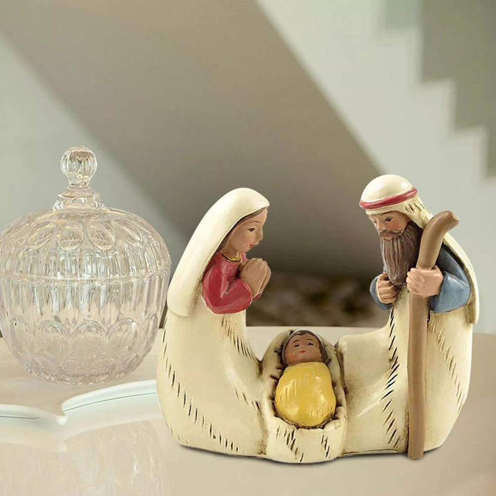 Christianartworkshop Holy Family Nativity Figurine Set Desktop Decorations Ornament - image 1