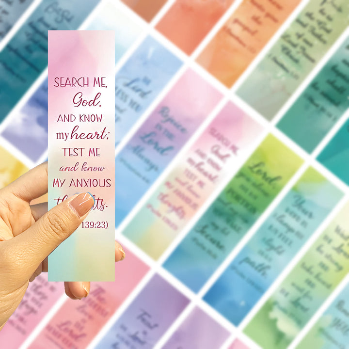 Christianartworkshop 30pcs/set Watercolor Bible Verse Inspiring Quotes Bookmark - image 2