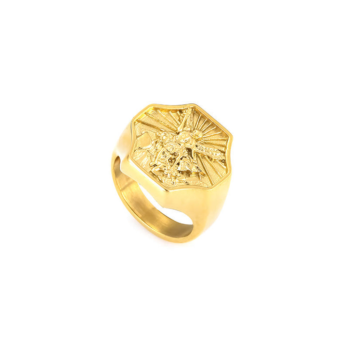 Christianartworkshop Exclusive Crafted Archangel St. Michael Ring - Expression of Daily Faith  - image 5