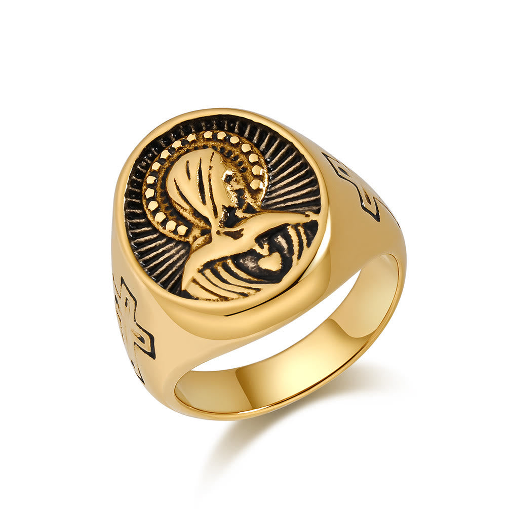 Christianartworkshop Divine Grace Blessed Virgin Mary Ring - A Tribute to Holy Love - image 6