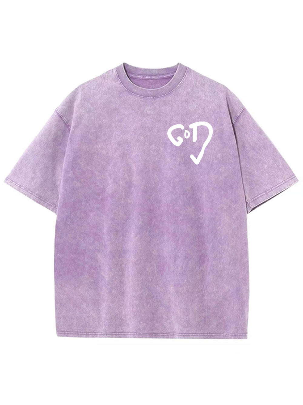 Christianartworkshop God Heart Unisex Washed T-shirt - image 1