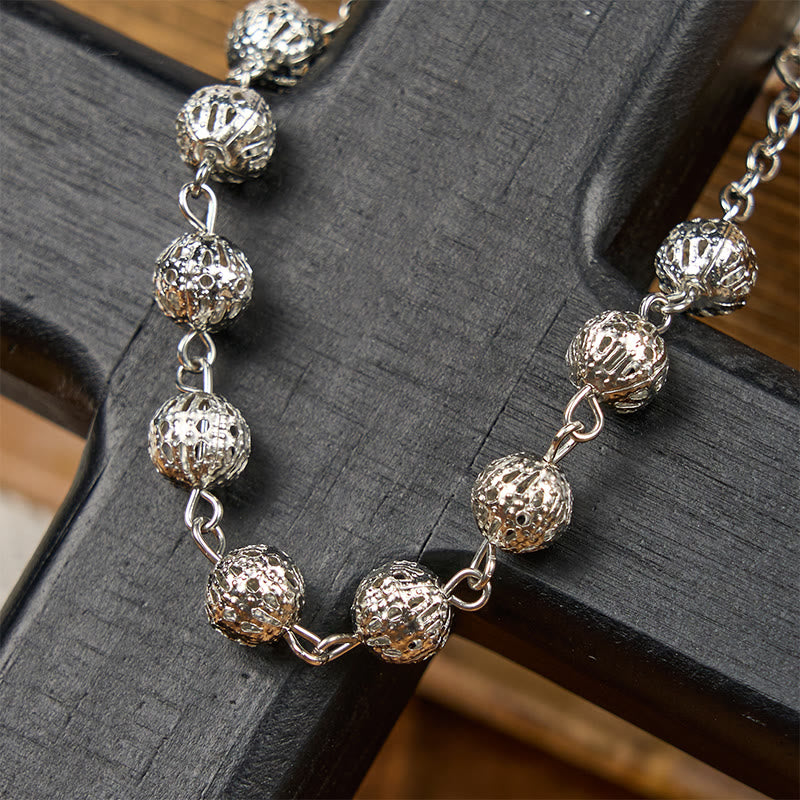 Christianartworkshop Miraculous Medal & Crucifix Adjustable Simple Casual Bracelet - image 2