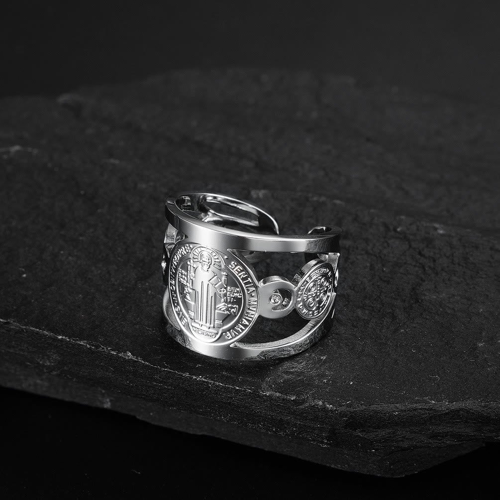 Christianartworkshop St. Benedict Ring - Divine Protection and Eternal Blessings - image 2