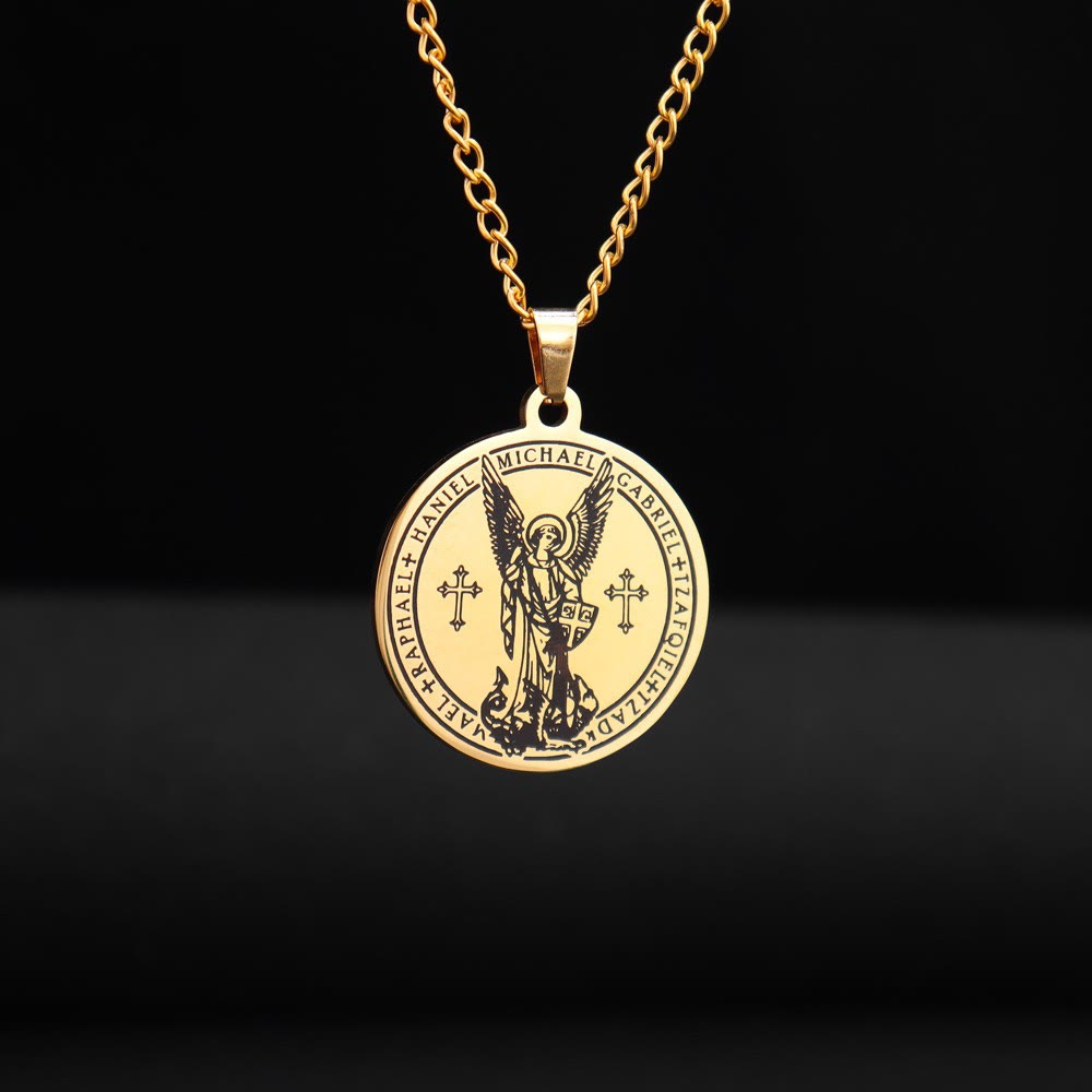 Christianartworkshop Archangel St. Michael Medallion Necklace - Connect with Celestial Guardians - image 2