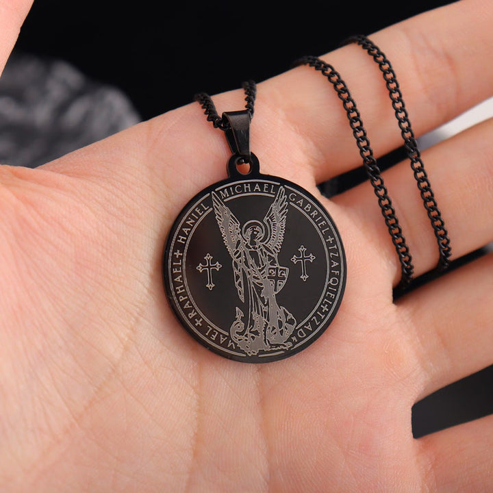 Christianartworkshop Archangel St. Michael Medallion Necklace - Connect with Celestial Guardians - image 4