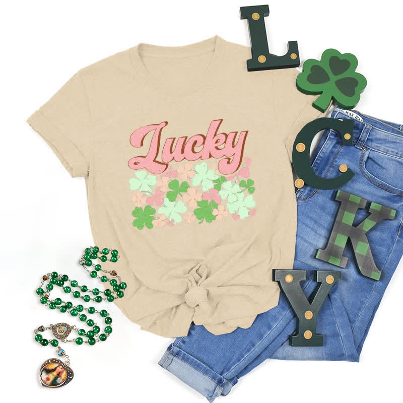 Christianartworkshop Embrace the Luck of the Irish Faith-Inspired T-Shirt - Beige - 2XL - image 10