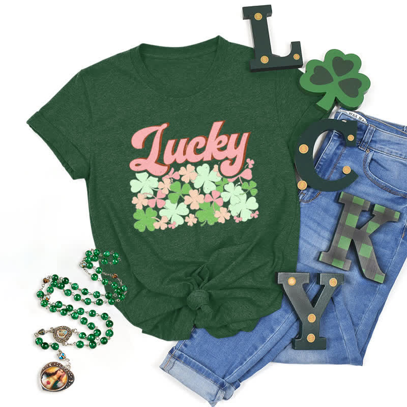 Christianartworkshop Embrace the Luck of the Irish Faith-Inspired T-Shirt - Dark Green - 2XL - image 19