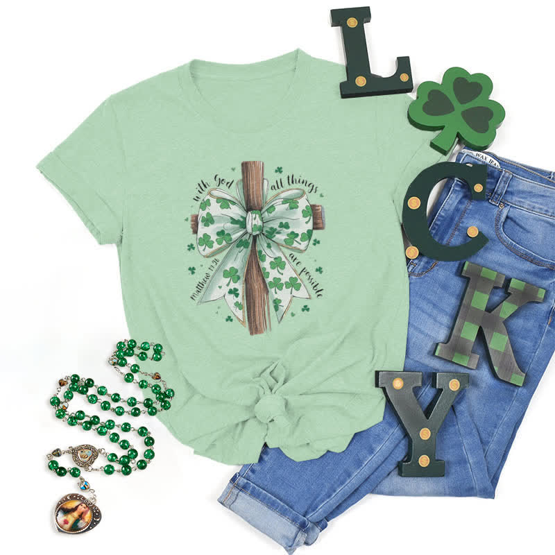 Christianartworkshop Faith and Fortune in Harmony Faith-Inspired T-Shirt - Light Green - 2XL - image 20