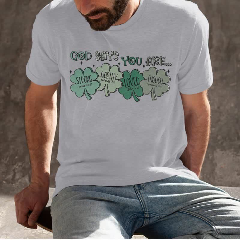 Christianartworkshop Divine Shamrock: God's Promises Faith-Inspired T-Shirt - image 2