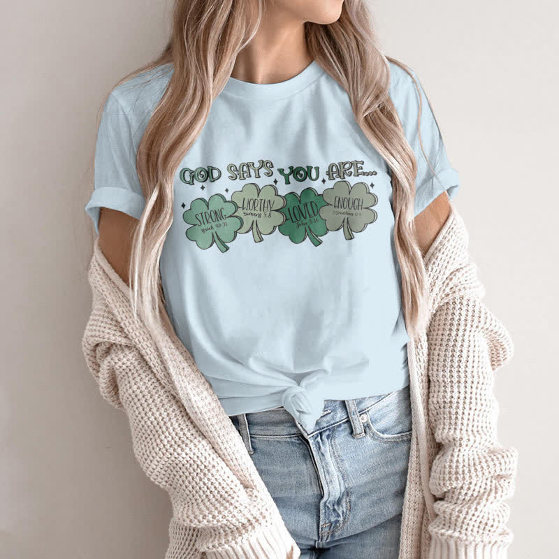 Christianartworkshop Divine Shamrock: God's Promises Faith-Inspired T-Shirt - image 12