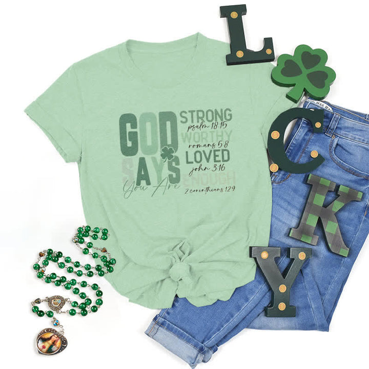 Christianartworkshop Empowerment Clover Tee Faith-Inspired T-Shirt - Light Green - 2XL - image 14