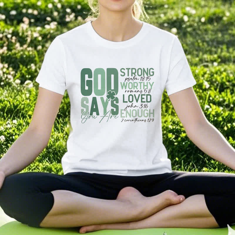 Christianartworkshop Empowerment Clover Tee Faith-Inspired T-Shirt - image 7