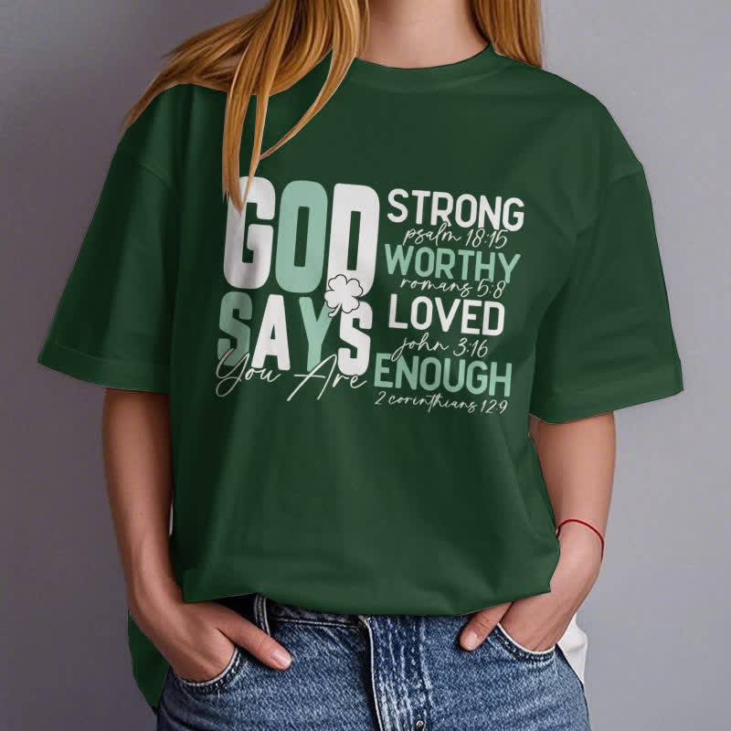 Christianartworkshop Empowerment Clover Tee Faith-Inspired T-Shirt - image 2