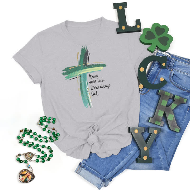 Christianartworkshop Empowerment Clover Faith-Inspired T-Shirt - Grey - 2XL - image 6