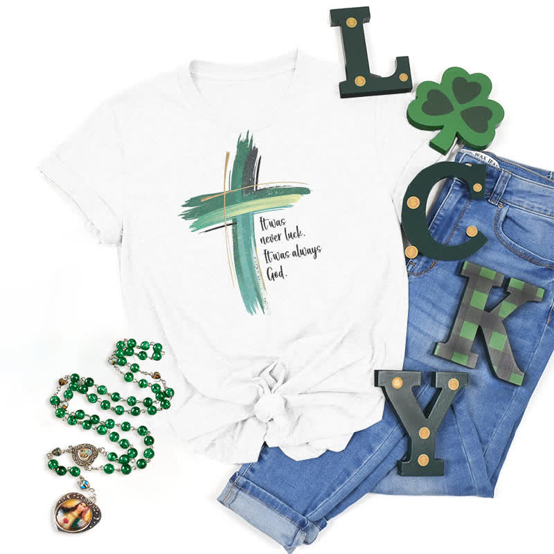 Christianartworkshop Empowerment Clover Faith-Inspired T-Shirt - White - 2XL - image 9