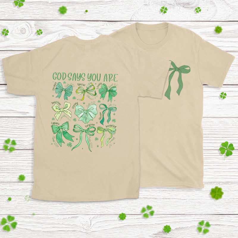 Christianartworkshop Threads of Faith Symbols of Blessing Faith-Inspired T-Shirt - Beige - 2XL - image 20