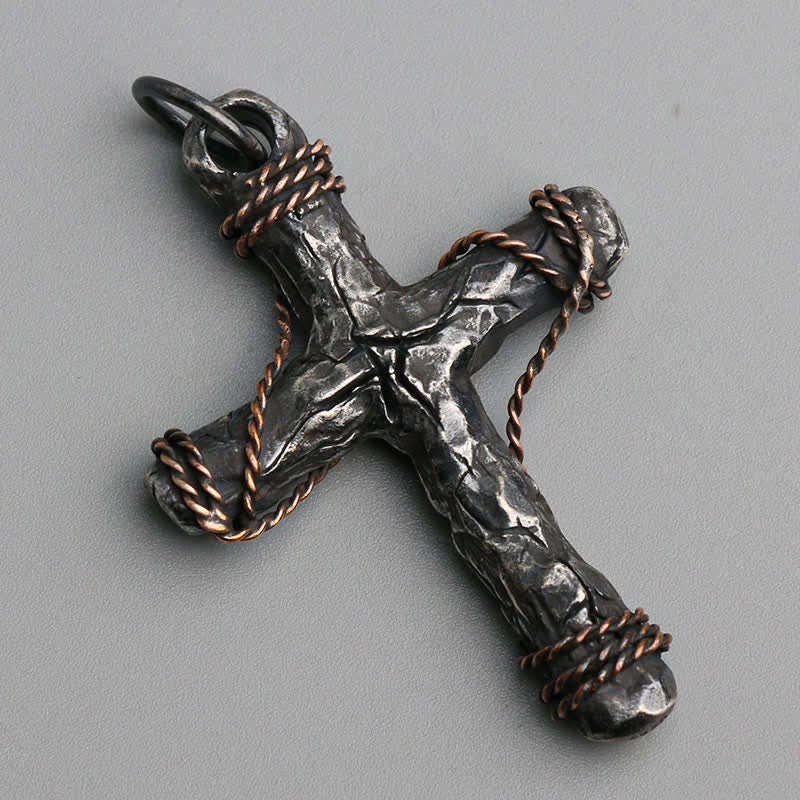 Christianartworkshop Exquisite 925 Silver Delicate Style Crucifix & Anchor Pendant Necklace - image 4