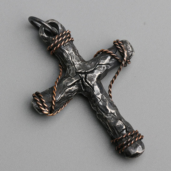 Christianartworkshop Exquisite 925 Silver Delicate Style Crucifix & Anchor Pendant Necklace - image 4
