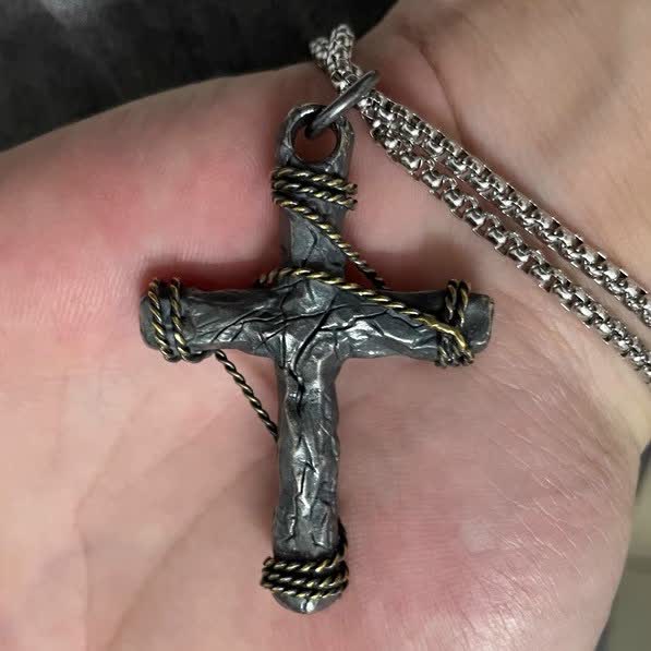 Christianartworkshop Exquisite 925 Silver Delicate Style Crucifix & Anchor Pendant Necklace - image 6