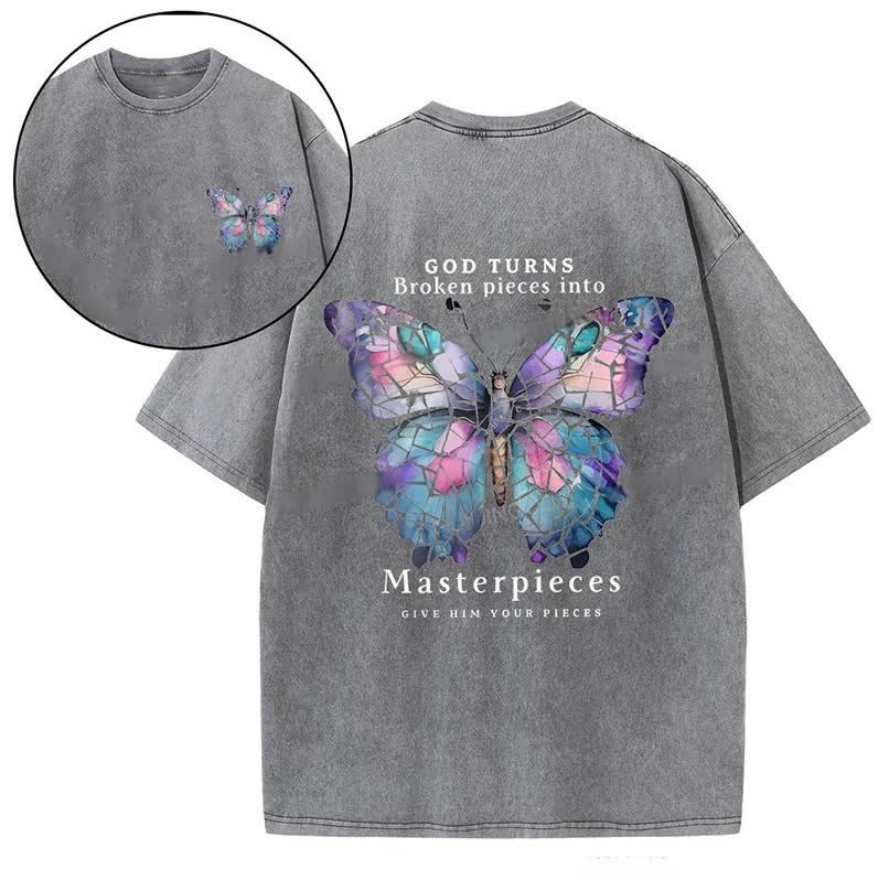 Christianartworkshop God Turns Broken Pieces into Masterpieces T-shirt