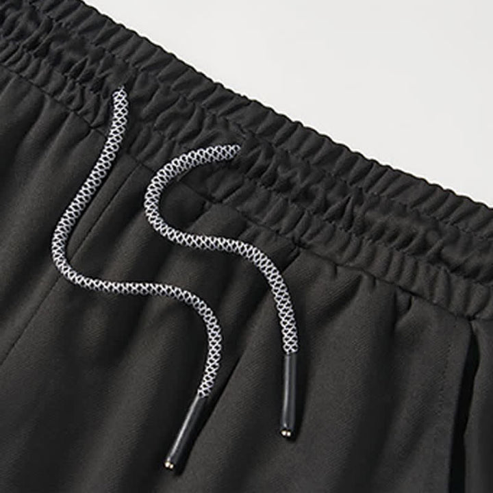 Christianartworkshop Geometric Logo Stylish Black Athletic Shorts
