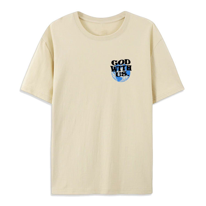 Christianartworkshop God With Us Cotton T-Shirt - image 8