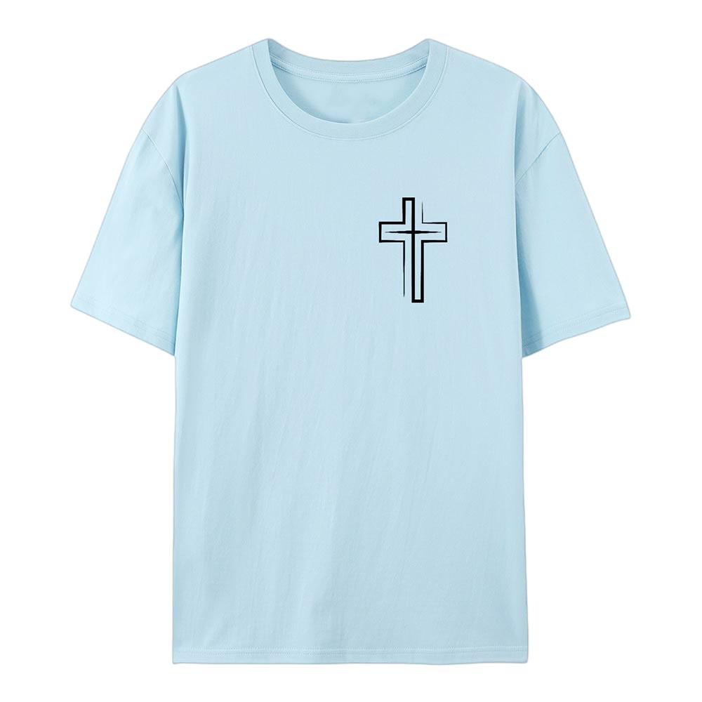Christianartworkshop Saved By The Lord Cotton T-Shirt - image 20