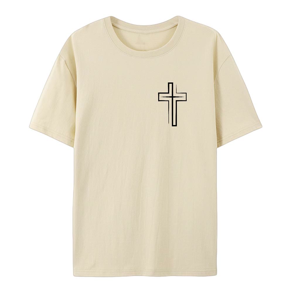 Christianartworkshop Saved By The Lord Cotton T-Shirt - image 14